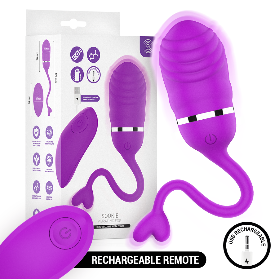 INTENSE – SOOKIE HUEVO VIBRADOR CON CONTROL REMOTO - JUGUETES BIENESTAR - El Arte del Placer