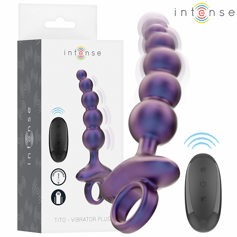 INTENSE - TITO PLUG ANAL VIBRADOR MODELO 3 CONTROL REMOTO - Anal - El Arte del Placer