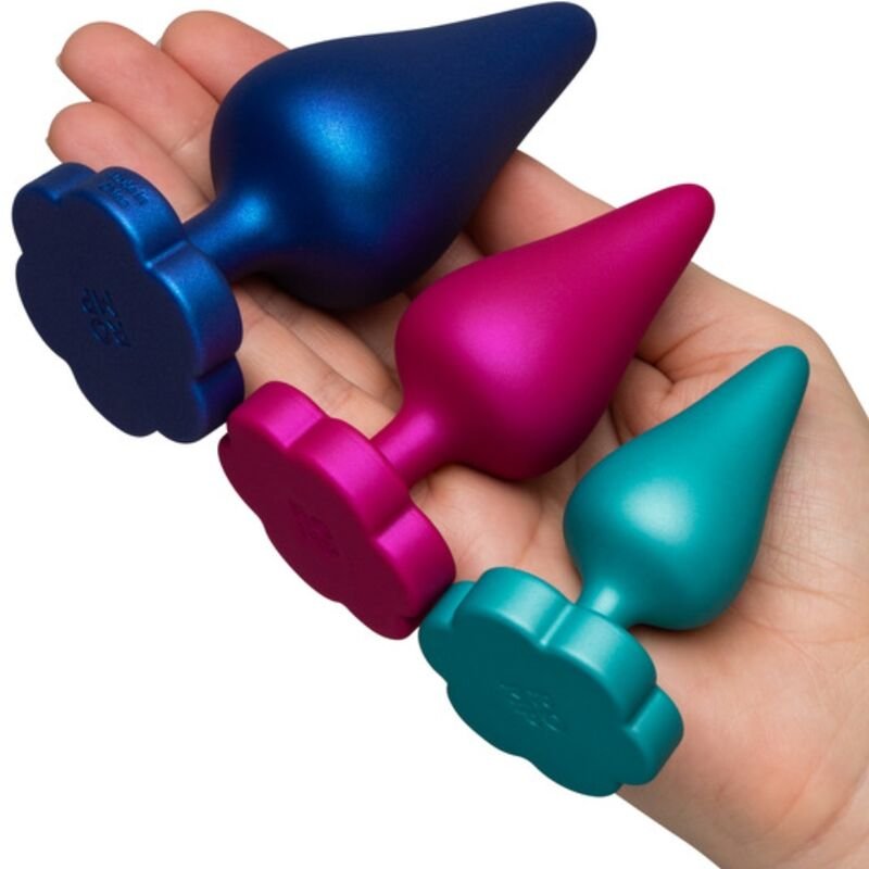 ROMP - LUSTER KIT DE ENTRENAMIENTO ANAL S/M/L CON BASE EN FORMA DE FLOR - Anal - El Arte del Placer