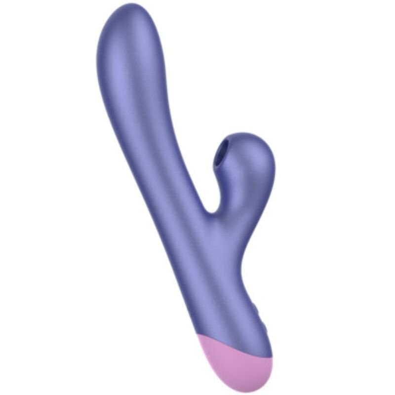 ROMP - PULSE VIBRADOR RABBIT DUAL PUNTO G AZUL ELÉCTRICO - JUGUETES BIENESTAR - El Arte del Placer