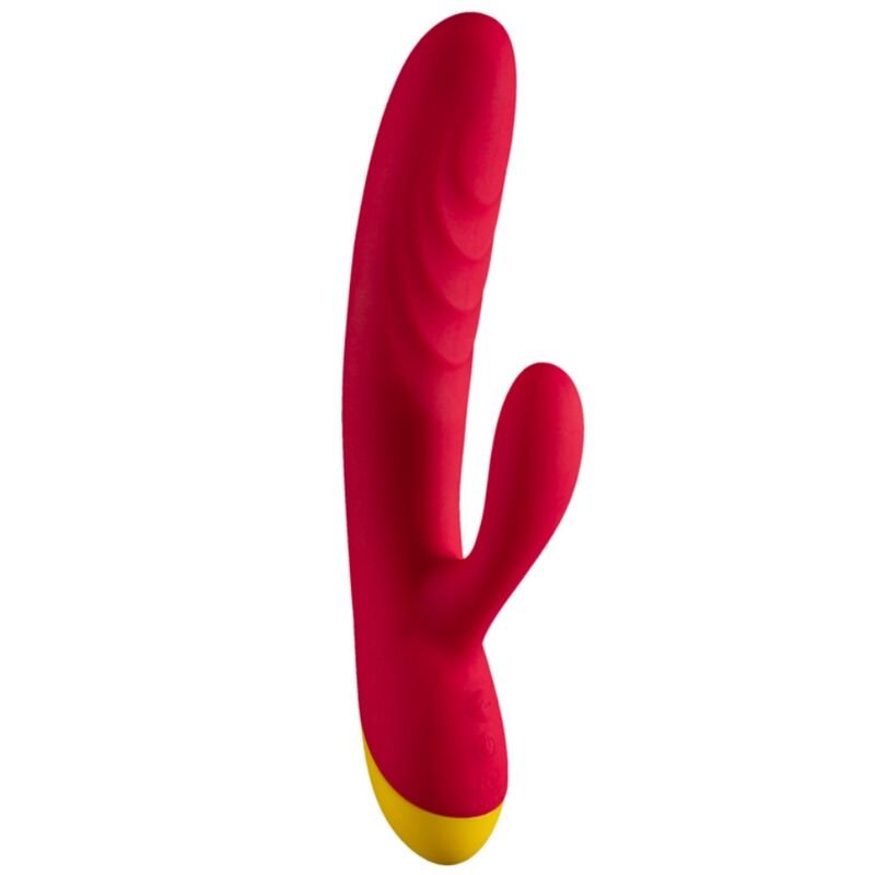 ROMP - JAZZ VIBRADOR RABBIT RECARGABLE ROJO - JUGUETES BIENESTAR - El Arte del Placer