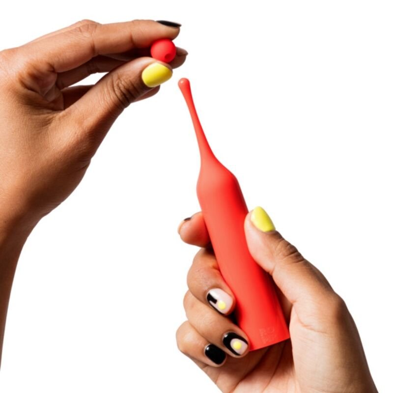 ROMP - POP ESTIMULADOR DE CLÍTORIS ALTA FRECUENCIA ROJO - JUGUETES BIENESTAR - El Arte del Placer