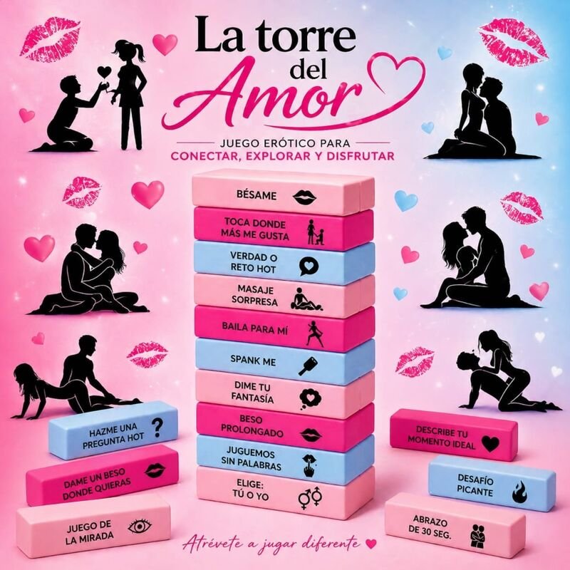 DIABLO PICANTE - JUEGO LA TORRE DEL AMOR - VERSIÓN ESPAÑOL - JUEGOS - El Arte del Placer