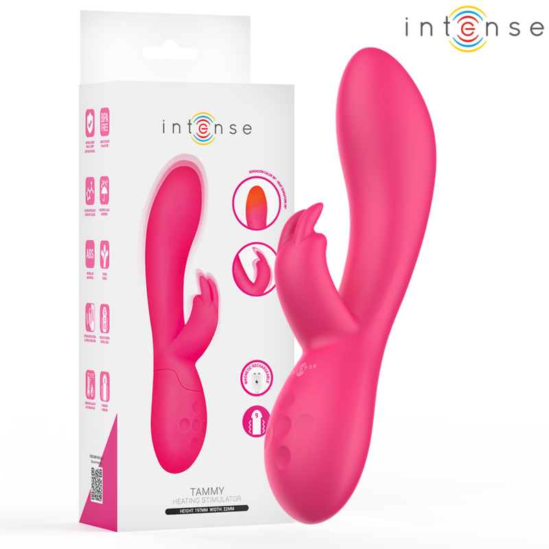 INTENSE - TAMMY ESTIMULADOR RABBIT CON CALOR - JUGUETES BIENESTAR - El Arte del Placer