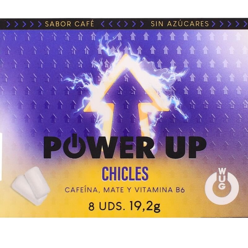 WUG power up - El chicle funcional con cafeína y mate sabor café BLISTER 8 UDS - Chicles Estimulantes - El Arte del Pla…
