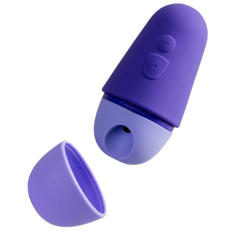 ROMP - FREE X ESTIMULADOR DE CLÍTORIS CON TAPA 10 NIVELES RECARGABLE MORADO - Estimuladores - El Arte del Placer