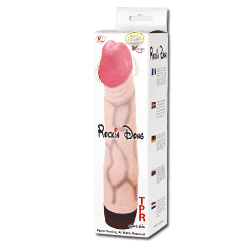 BAILE - ROCKIN DONG PENE CYBER SKIN I - Dildos sin Vibración - El Arte del Placer