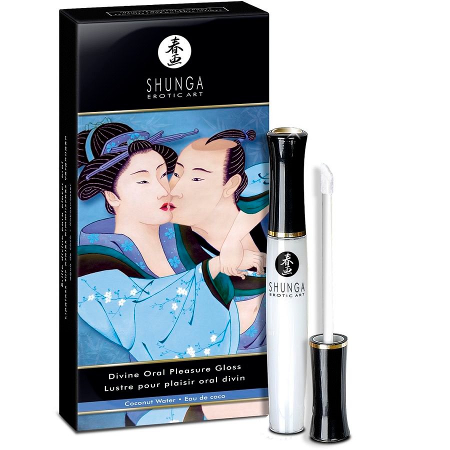 SHUNGA - GLOSS LABIAL DIVINO AGUA DE COCO - DROGUERÍA - El Arte del Placer