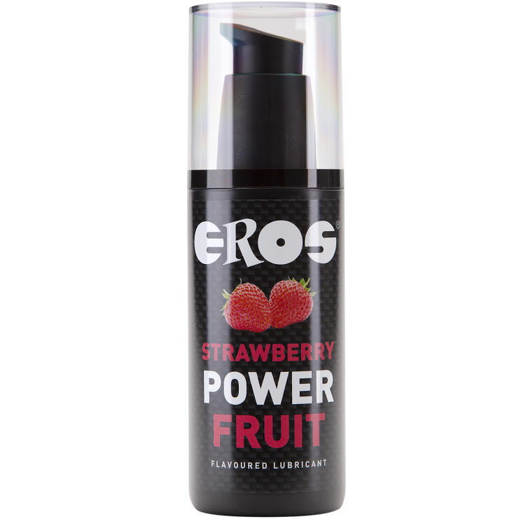 EROS POWER LINE - FRESA POWER FRUIT LUBRICANTE 125 ML - Con deliciosos Sabores - El Arte del Placer