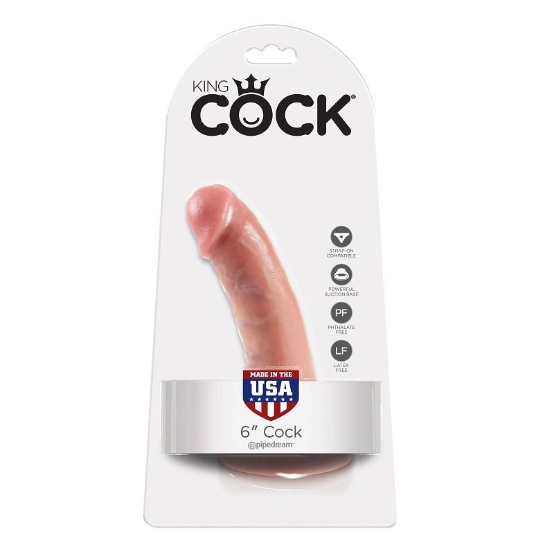 KING COCK - 6 PENE NATURAL 15.2 CM - Dildos sin Vibración - El Arte del Placer