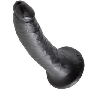 KING COCK - PENE NEGRO 17.8 CM - Dildos sin Vibración - El Arte del Placer