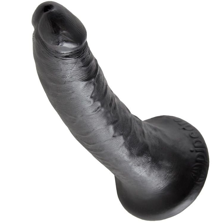 KING COCK - PENE NEGRO 17.8 CM - Dildos sin Vibración - El Arte del Placer