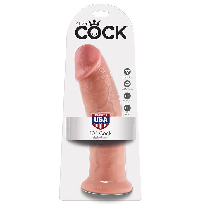 KING COCK - 10 PENE NATURAL 25.4 CM - Dildos sin Vibración - El Arte del Placer