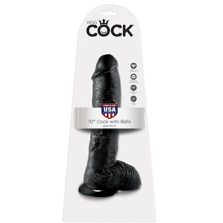 KING COCK – 10 PENE REALISTICO 26.5 CM - Dildos sin Vibración - El Arte del Placer