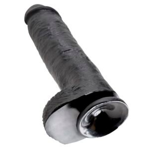 KING COCK - PENE REALISTICO NEGRO 28 CM - Dildos sin Vibración - El Arte del Placer