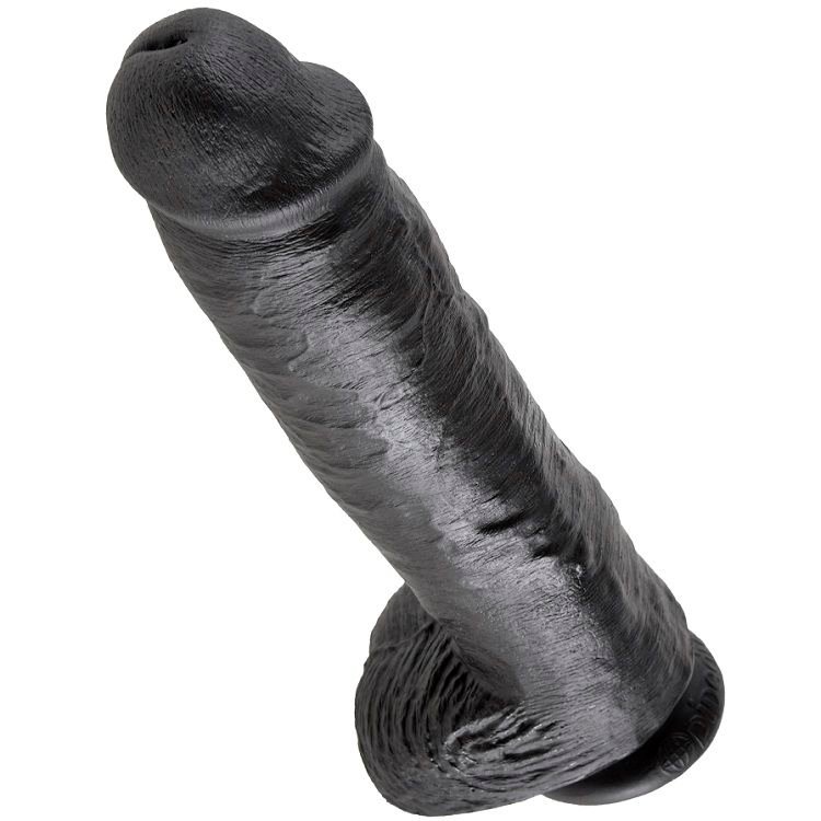 KING COCK - 11 PENE REALISTICO NEGRO 28 CM - Dildos sin Vibración - El Arte del Placer