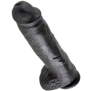 KING COCK - PENE REALISTICO NEGRO 28 CM - Dildos sin Vibración - El Arte del Placer