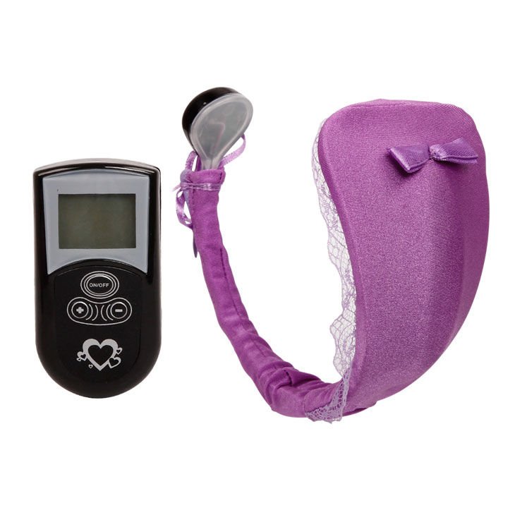 BAILE - TANGA CON VIBRADOR CON CONTROL REMOTO LILA - JUGUETES BIENESTAR - El Arte del Placer
