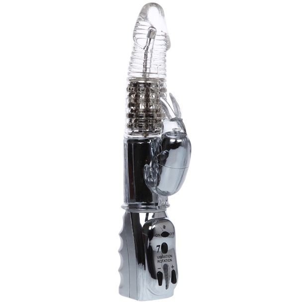 BAILE - AMOUR MISSILE ROTADOR TRANSPARENTE 26.5 CM - JUGUETES BIENESTAR - El Arte del Placer