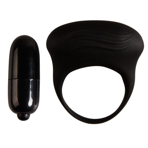 PRETTY LOVE - BERTRAM ANILLO VIBRADOR NEGRO - Accesorios para el pene - El Arte del Placer
