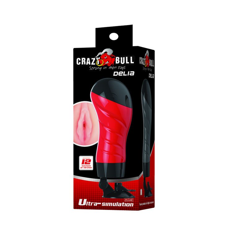 CRAZY BULL - FLORA VAGINA CON BASE MASTURBADOR VOZ - JUGUETES BIENESTAR - El Arte del Placer