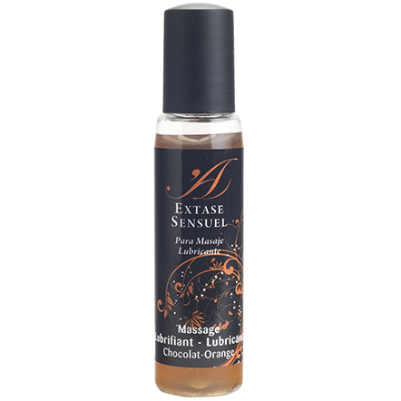 EXTASE SENSUAL - LUBRICANTE CHOCOLATE & NARANJA VIAJE 35 ML - Con deliciosos Sabores - El Arte del Placer