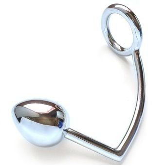 METAL HARD - ANILLO CON GANCHO ANAL 45MM - Artículos BDSM - El Arte del Placer