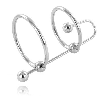 METAL HARD - EXTREME ANILLO CON STOP URETRA - Accesorios para el pene - El Arte del Placer