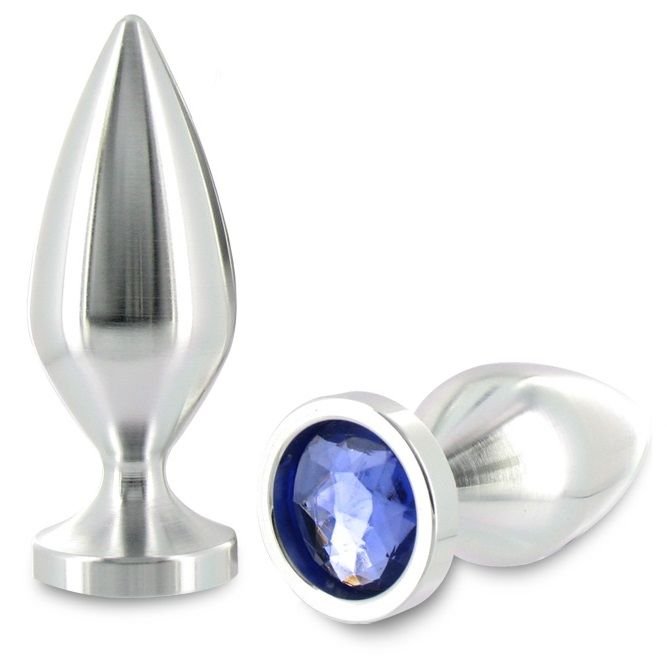 METAL HARD - ANAL PLUG ALIMINUM COLOR CRISTAL GRANDE 10.16CM - Anal - El Arte del Placer