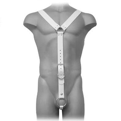 LEATHER BODY - HARNESS MEN BLANCO - Arneses Hombre - El Arte del Placer