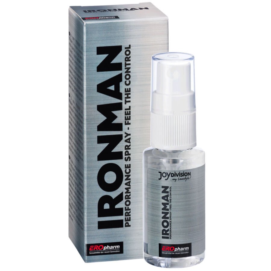 JOYDIVION EROPHARM - IRONMAN PERFORMANCE SPRAY RETARDANTE PARA HOMBRES 30ML - DROGUERÍA - El Arte del Placer