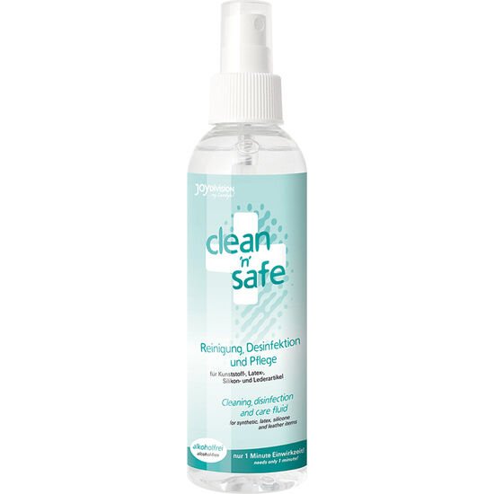 JOYDIVISION CLEAN SAFE - LIMPIADOR DE JUGUETES SPRAY 100ML - Desinfección y Mantenimiento - El Arte del Placer