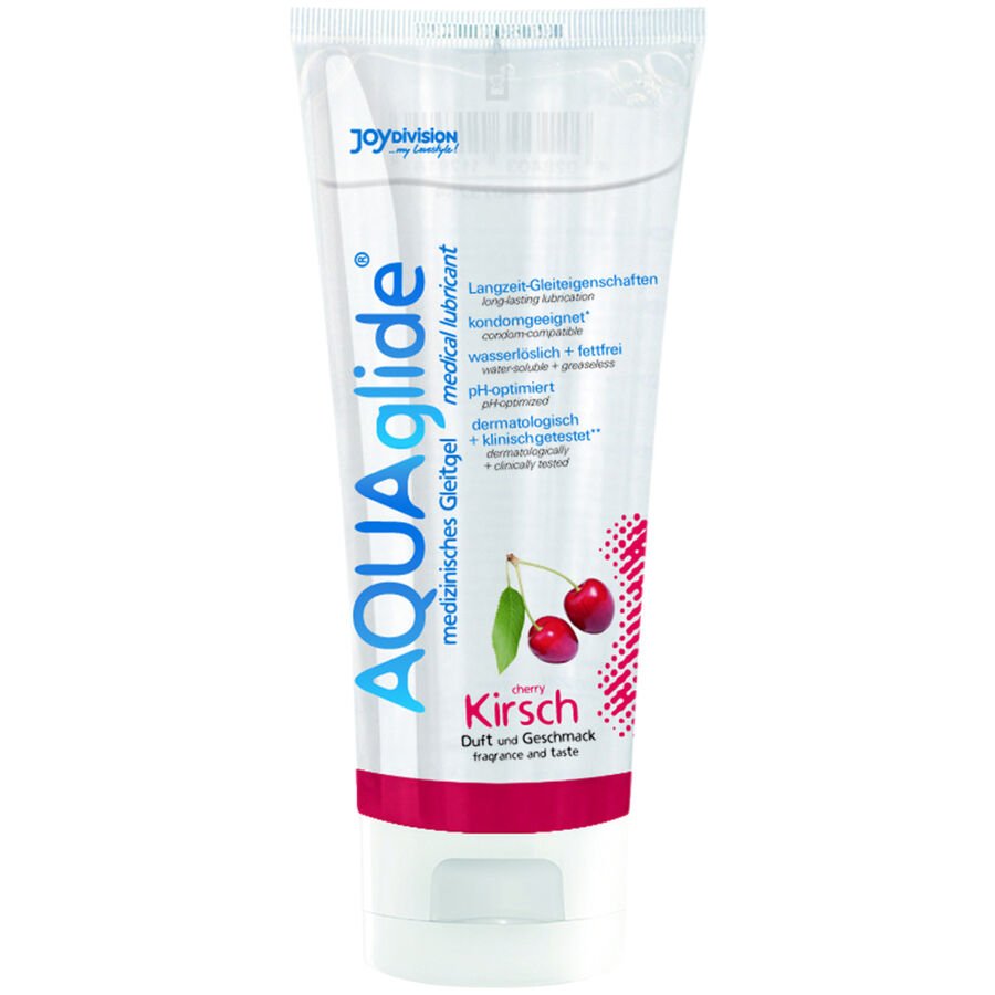 JOYDIVISION AQUAGLIDE - LUBRICANTE SABOR CEREZA 100 ML - Con deliciosos Sabores - El Arte del Placer