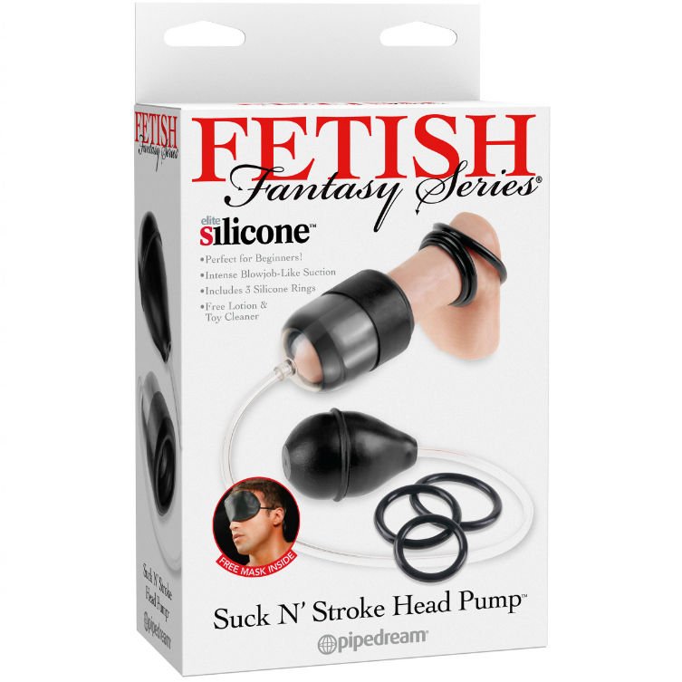 FETISH FANTASY SERIES - SERIES SUCCIONADOR GLANDE CON ANILLAS POTENCIADORAS - JUGUETES BIENESTAR - El Arte del Placer
