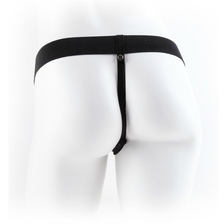 FETISH FANTASY SERIES - 9 HOLLOW STRAP-ON WITH BALLS 22.9CM NATURAL - Arneses - El Arte del Placer