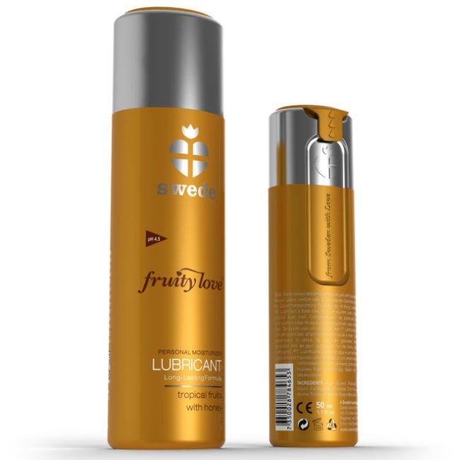 SWEDE - FRUITY LOVE LUBRICANTE FRUTAS TROPICALES CON MIEL 50 ML - Con deliciosos Sabores - El Arte del Placer