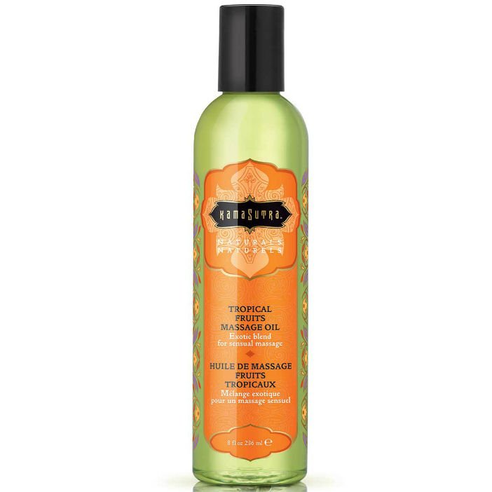 KAMASUTRA - NATURALS ACEITE DE MASAJE FRUTAS TROPICALES 236ML - Aceites con Sabores - El Arte del Placer