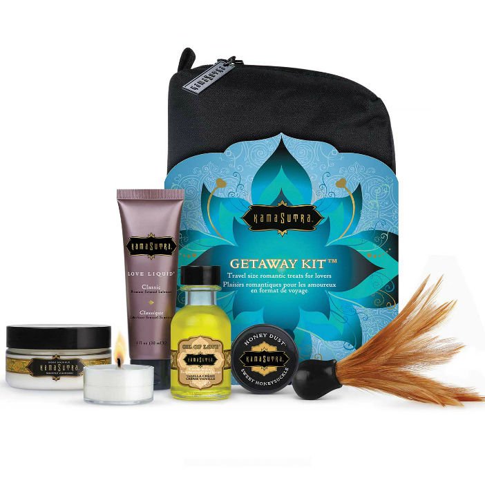 KAMASUTRA - ROMANTICO Y LUJOSO KIT EN TAMAÑO VIAJE - DROGUERÍA - El Arte del Placer