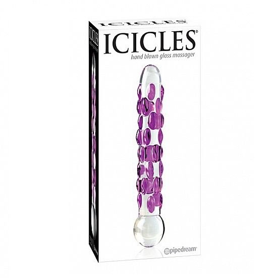 ICICLES - N. 07 MASAJEADOR DE VIDRIO - Dildos sin Vibración - El Arte del Placer