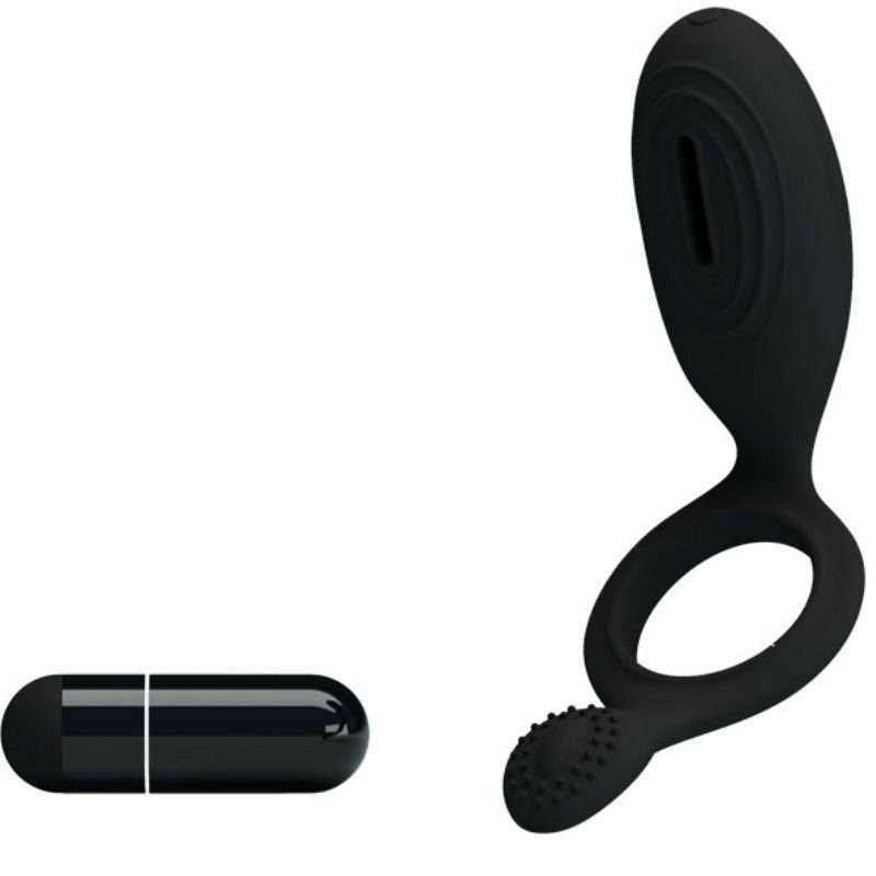 PRETTY LOVE - ETHEL ANILLO VIBRADOR CON ESTIMULADOR - Accesorios para el pene - El Arte del Placer