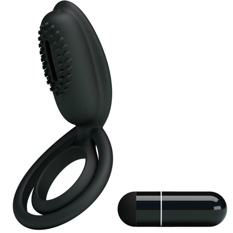 PRETTY LOVE - ESTHER ANILLO VIBRADOR CON ESTIMULADOR - Accesorios para el pene - El Arte del Placer