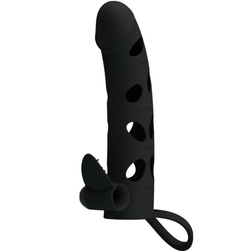 PRETTY LOVE - FUNDA SILICONA CON VIBRACIÓN 15.2 CM - Accesorios para el pene - El Arte del Placer
