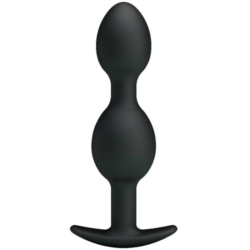 PRETTY LOVE - BOLAS ANALES SILICONA 12.5 CM NEGRO - Anal - El Arte del Placer