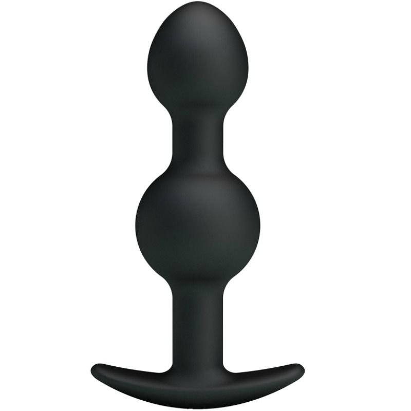 PRETTY LOVE - BOLAS ANALES SILICONA ESTIMULACION ESPECIAL 10.3 CM NEGRO - Anal - El Arte del Placer