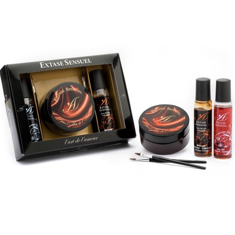 EXTASE SENSUAL - KIT COFRE CHOCOLATE AFRODISIACO - DROGUERÍA - El Arte del Placer