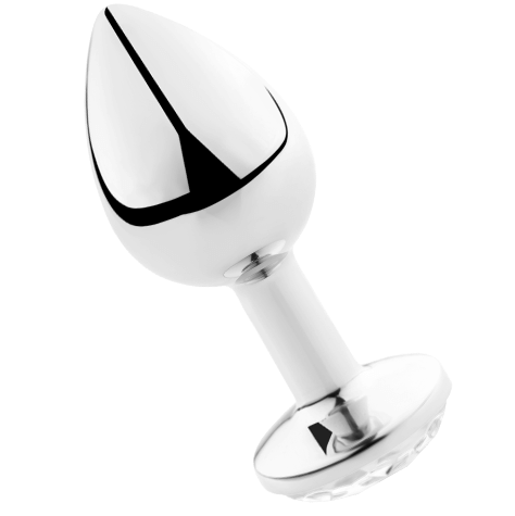 SECRETPLAY - PLUG ANAL ALUMINIO TRANSPARENTE 8 CM - Anal - El Arte del Placer