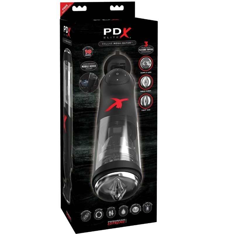 PDX ELITE - MASTURBADOR DELUXE MEGA-BATOR - JUGUETES BIENESTAR - El Arte del Placer