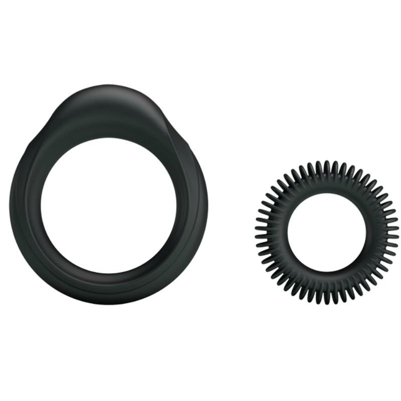 BAILE - KIT 2 ANILLOS SILICONA RING MANHOOD - Accesorios para el pene - El Arte del Placer