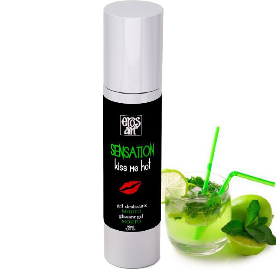 EROS-ART - SENSATTION LUBRICANTE NATURAL MOJITO 50 ML - Con deliciosos Sabores - El Arte del Placer
