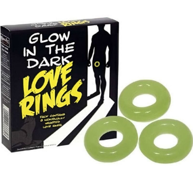 SPENCER & FLEETWOOD - PACK 3 ANILLOS FLUORESCENTES - Accesorios para el pene - El Arte del Placer
